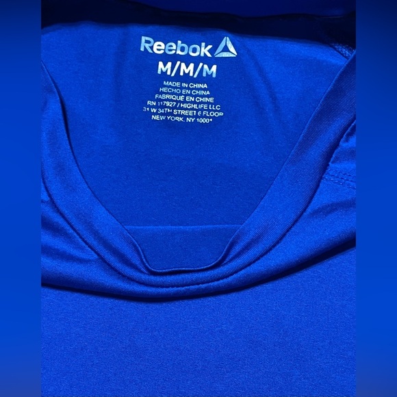 Reebok Men's Duration Quick Dry Short Sleeve Athletic T-Shirt, Up to Size M - Picture 5 of 6